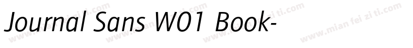 Journal Sans W01 Book字体转换